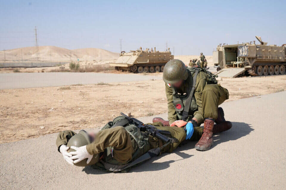 תרגיל עצירת דימום בשטח , דובר צה"ל