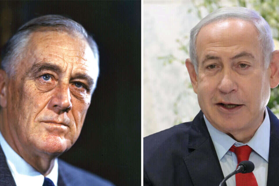 נתניהו ורוזוולט , עמוס בן גרשום/לע"מ, מתוך ויקיפדיה