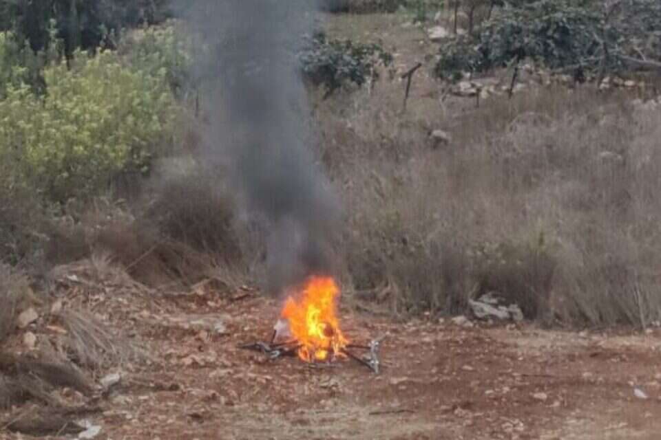 תיעוד: לוחמים הפילו רחפן נפץ שחדר לישראל , דובר צה"ל