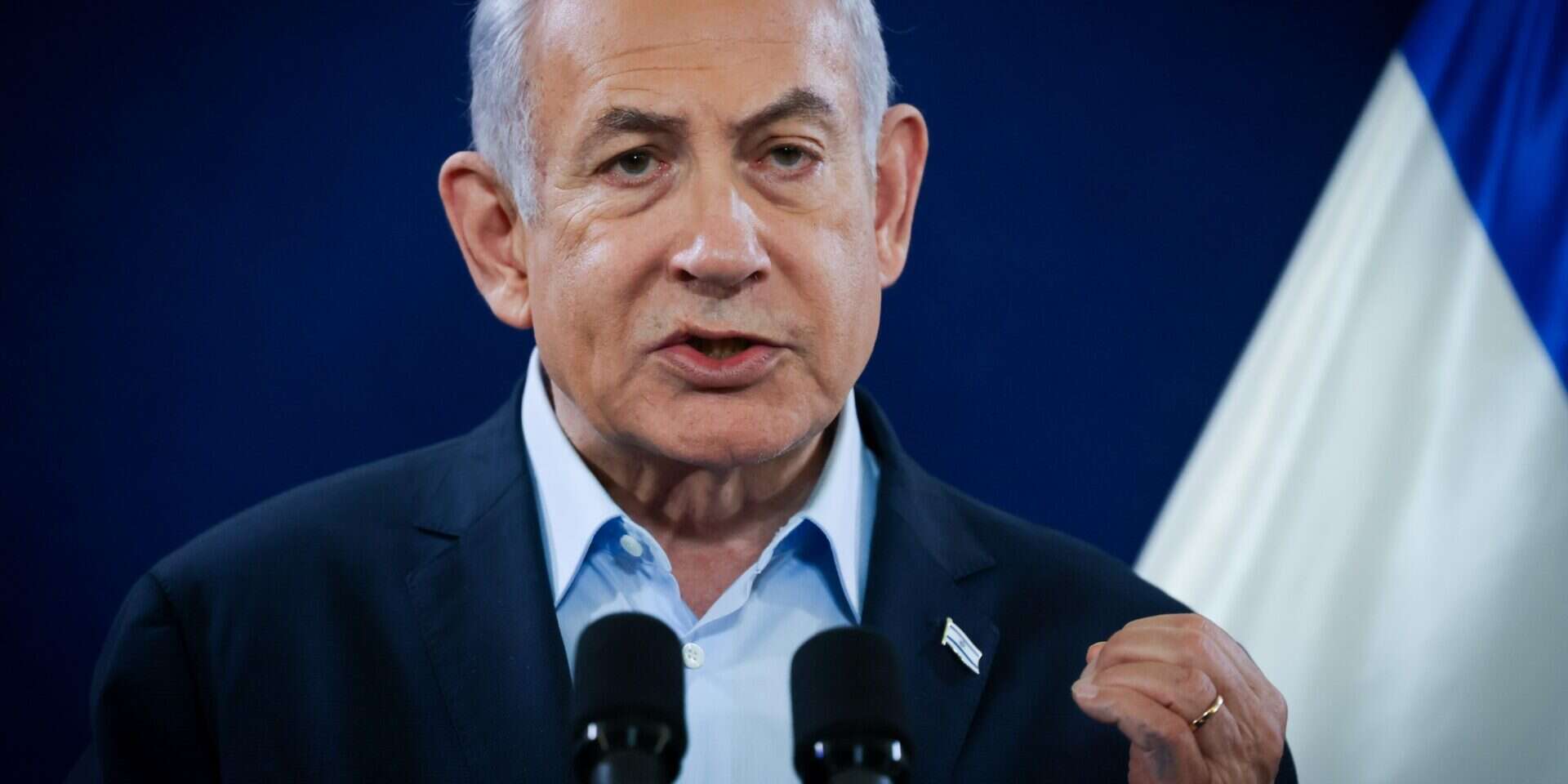 רה"מ בנימין נתניהו במסיבת עיתונאים , חיים גולדברג/פלאש90