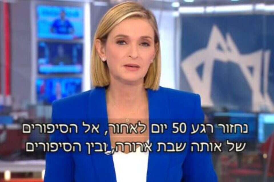 דנה ויס , צילום מסך, חדשות 12