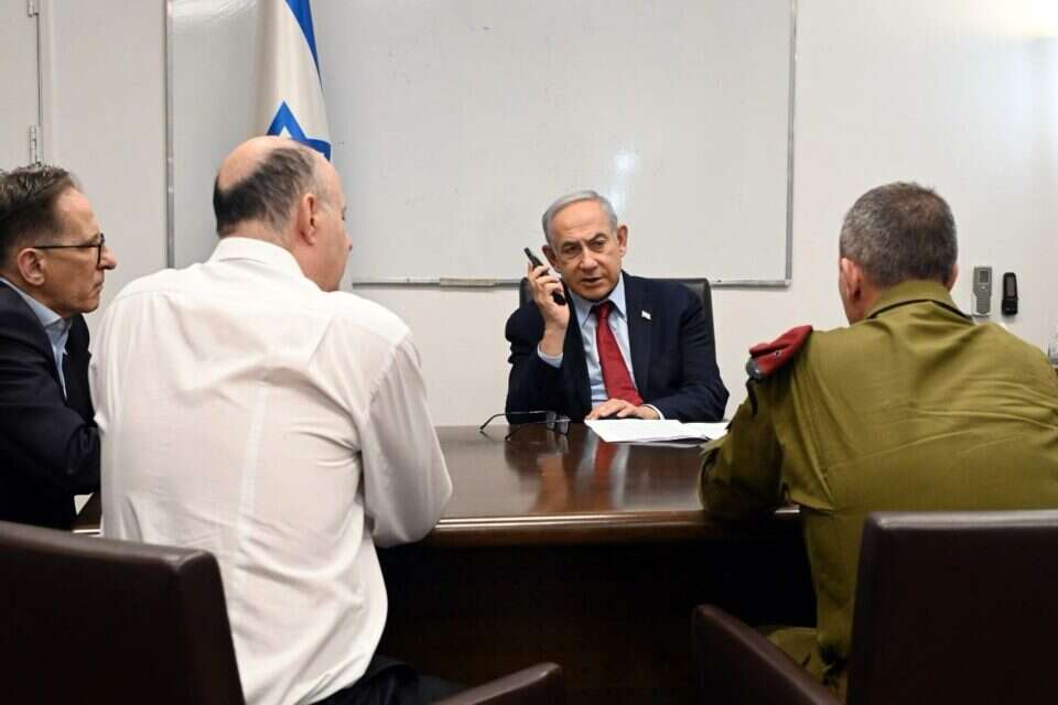 ראש הממשלה בנימין נתניהו לקראת הפעימה החמישית בשחרור החטופים, ארכיון , חיים צח לע"מ