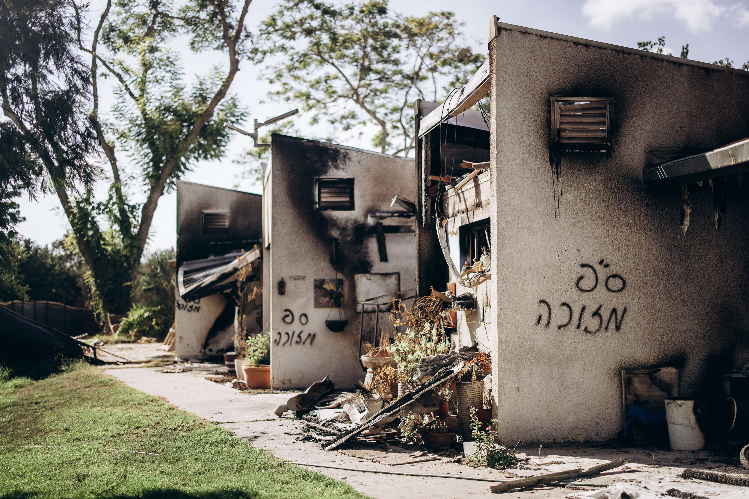 בתים הרוסים בקיבוץ בארי. בתום המלחמה בעזה: לא יהיה איום צבאי מרצועת עזה , מיכה בריקמן