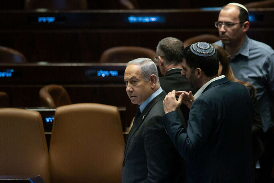 נתניהו בהצבעת התקציב (ארכיון) , אורן בן חקון