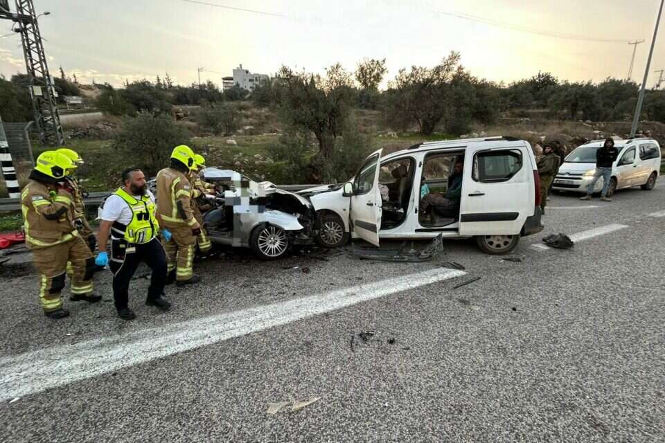 התאונה הקשה ביו"ש , דוברות כבאות והצלה לישראל
