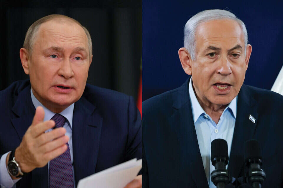 בנימין נתניהו וולדימיר פוטין , חיים גולדברג פלאש 90 ואי.פ.י