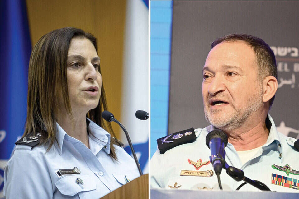 מפכ"ל המשטרה קובי שבתאי ונציבת השב"ס רב-גונדר קטי פרי , אורן בן חקון