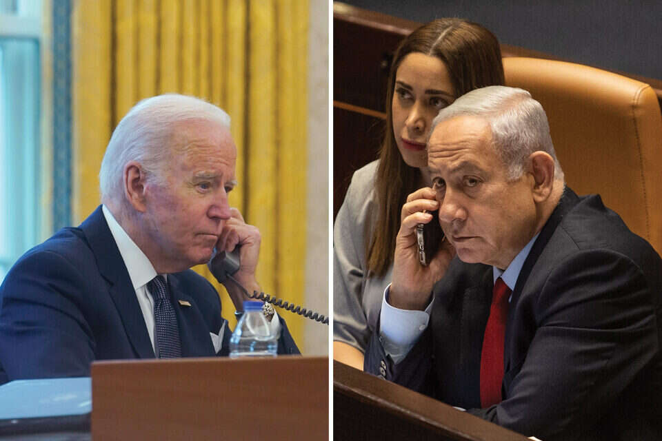 בנימין נתניהו וג'ו ביידן (ארכיון) , אי.פי, אורן בן חקון