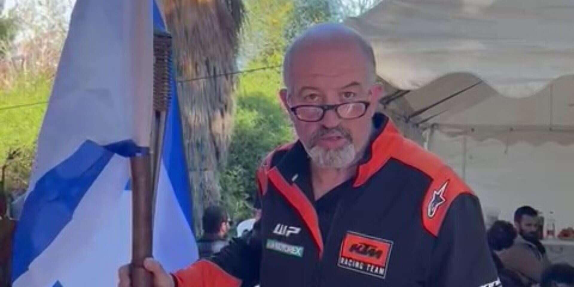 אבי טרמין, אביו של שי טרמין ז"ל במסר ללוחמים , צילום מסך