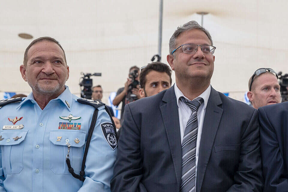 השר איתמר בן גביר והמפכ"ל , אורן בן חקון