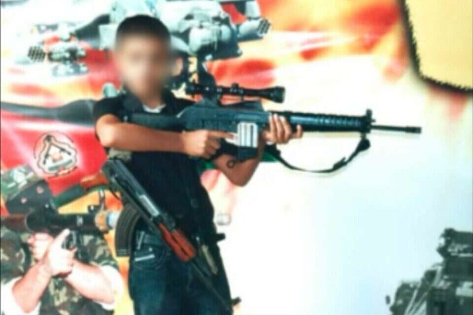 ילד עזתי עם כלי נשק , דובר צה"ל