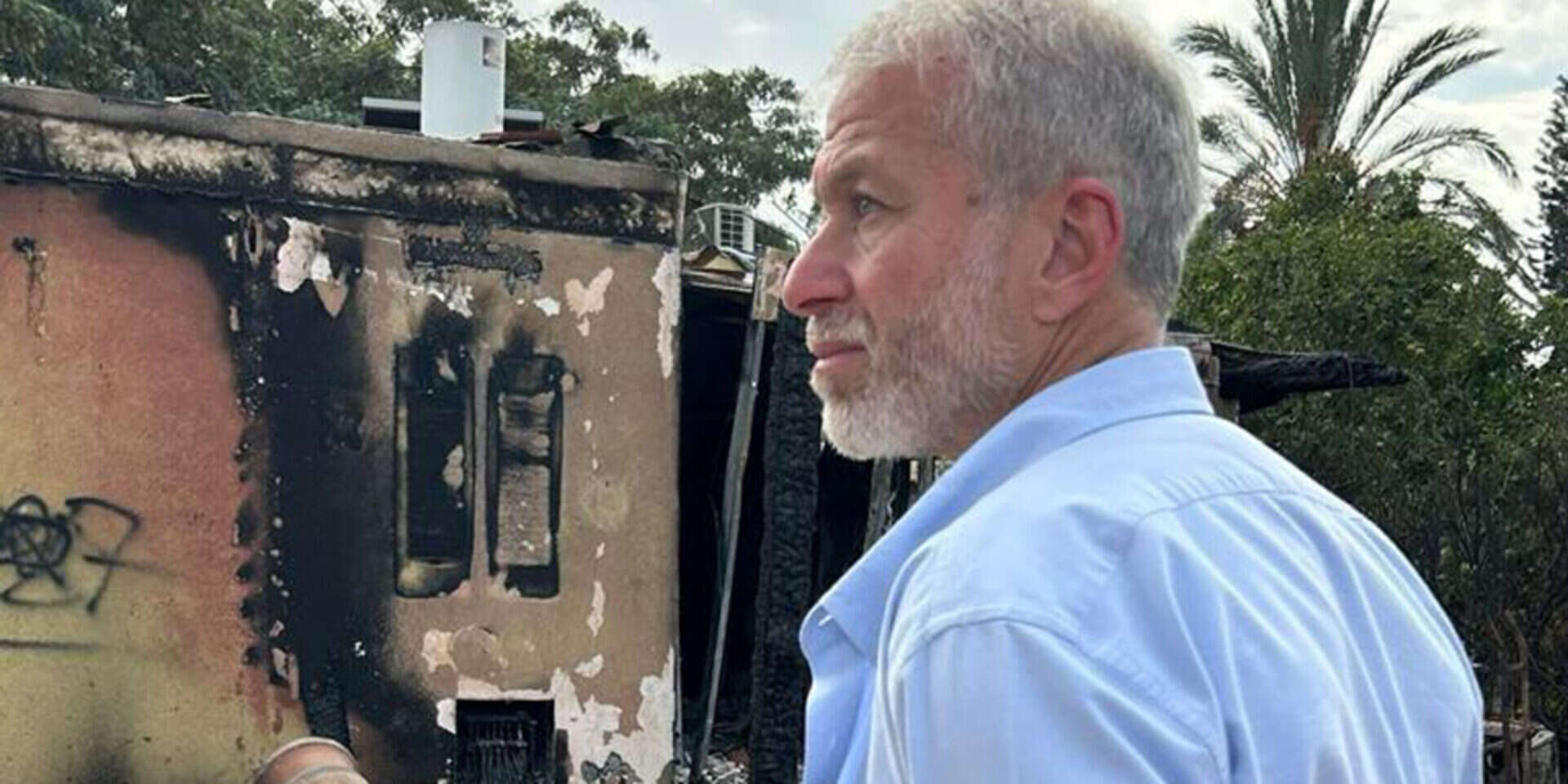ביקורו של רומן אברמוביץ בקיבוץ כפר עזה , ללא