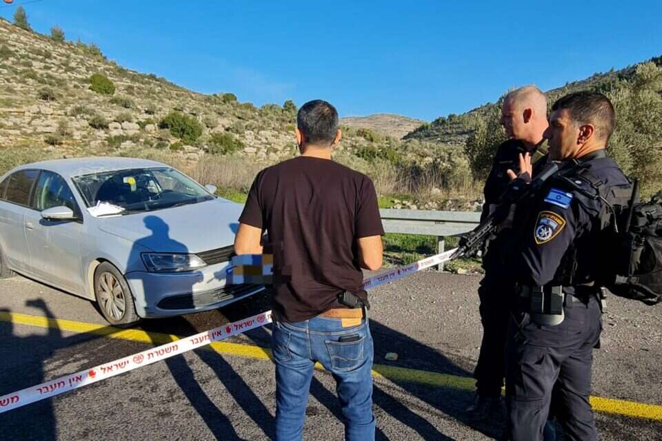 זירת הפיגוע בצומת המשטרה הבריטית , דוברות בנימין