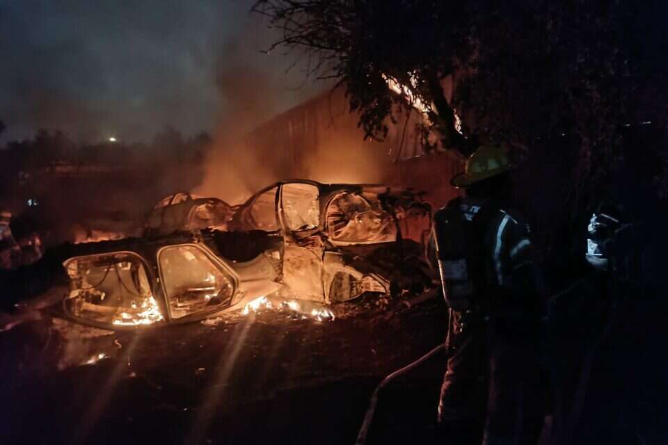 כלי הרכב הבוערים בלוד , דוברות כבאות והצלה
