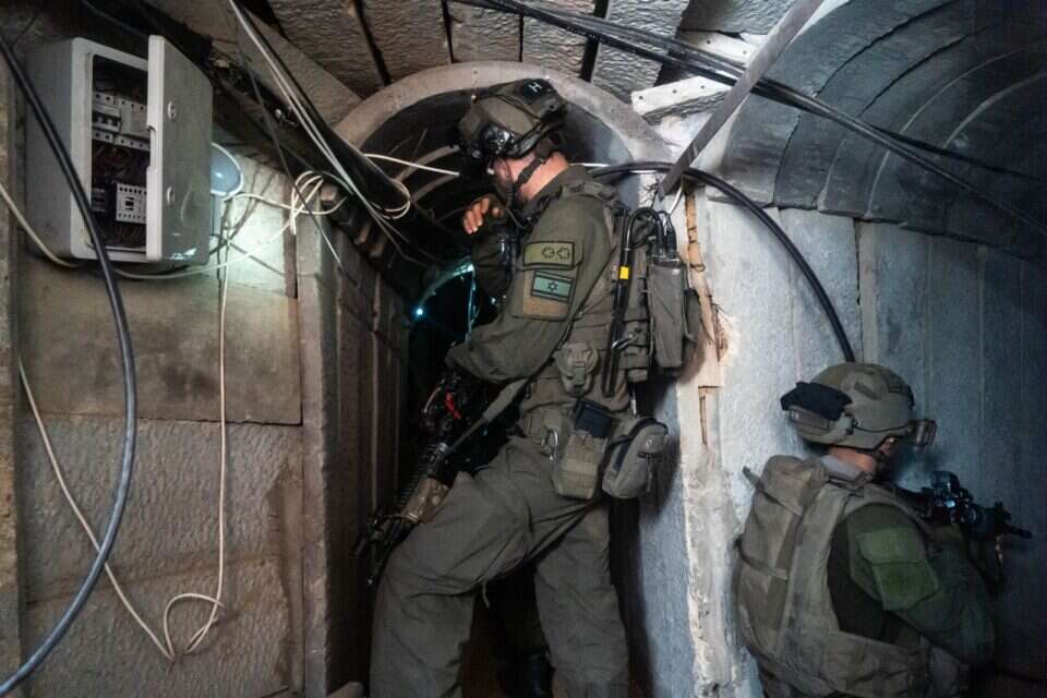 לוחמי יהל"ם חושפים מנהרה בחאן יונס , דוצ