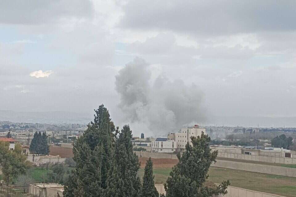 זירת התקיפה בעיירה סידה זיינב בסוריה (ארכיון) , ללא