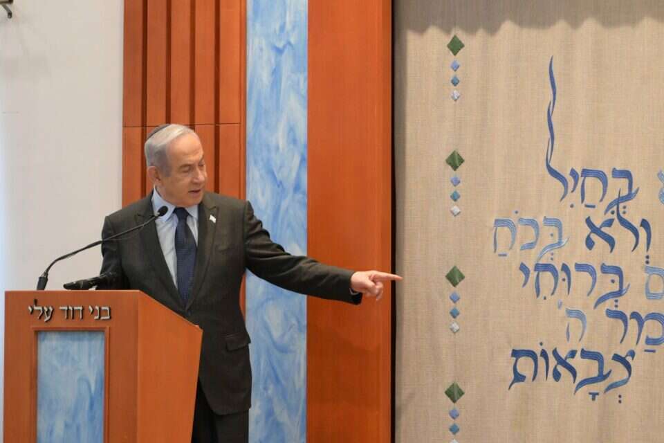 נתניהו במכינת עלי , עמוס בן גרשום - לע"מ
