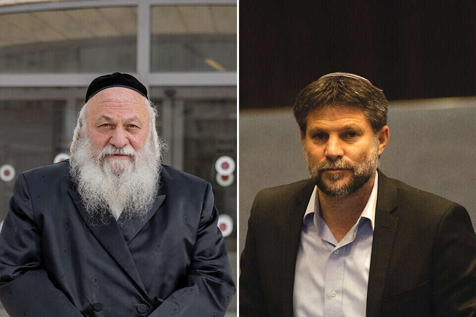 השרים סמוטריץ' וגולדקנופף , אורן בן חקון, חיים גולדברג פלאש 90