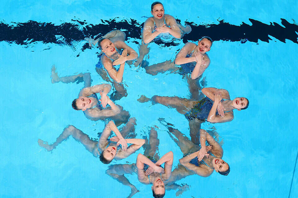 נבחרת השחייה האמנותית בקטאר , Getty Images