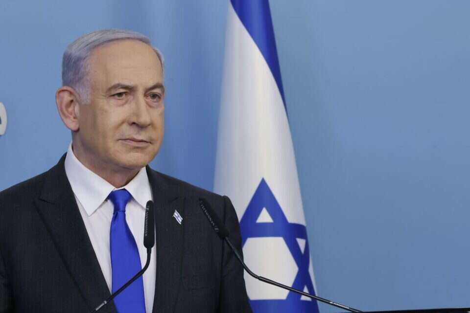 נתניהו בהצהרה (ארכיון) , מארק ישראל סלם הגרוזלם פוסט