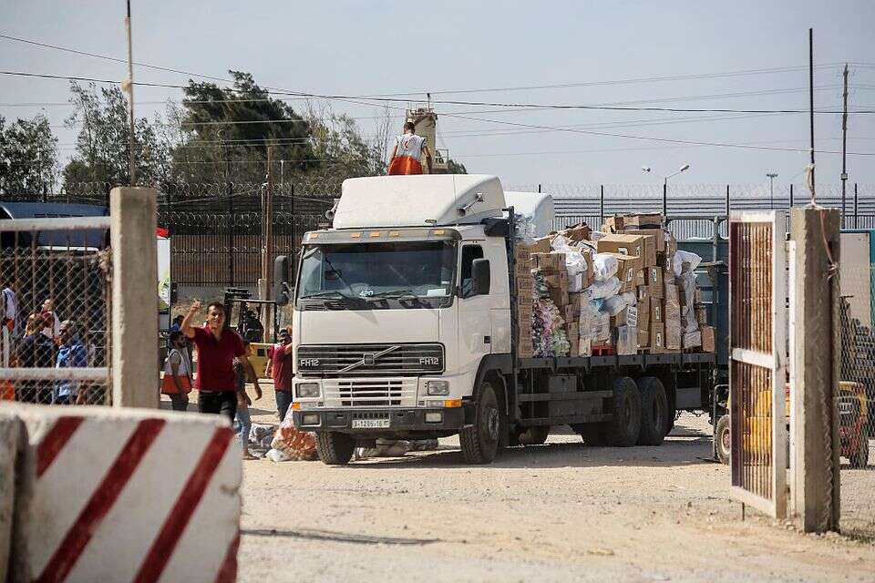 משאית סיוע הומניטרי בעזה (ארכיון) , Getty Images
