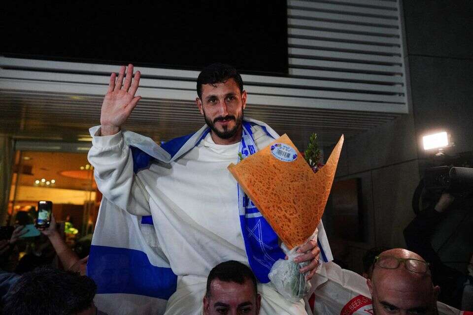 שגיב יחזקאל. חזר לישראל כמו מלך , רויטרס