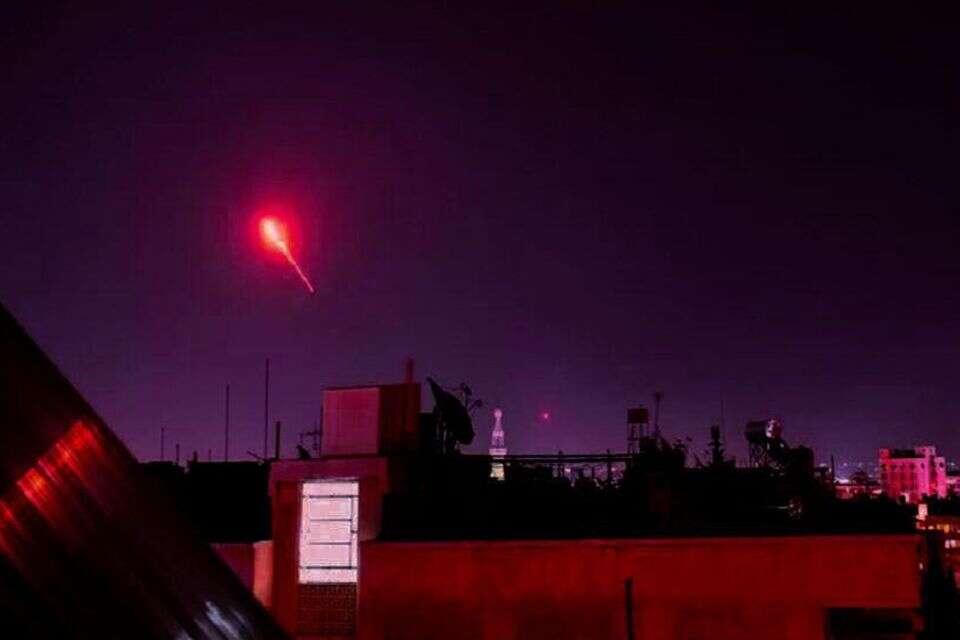 תיעוד משיגור טיל נ"מ סורי בדמשק , רשת ספוטניק