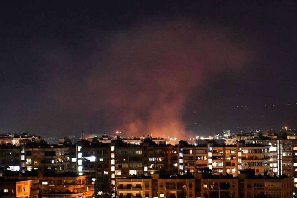 פיצוץ בתקיפה בלב דמשק (ארכיון) , ללא