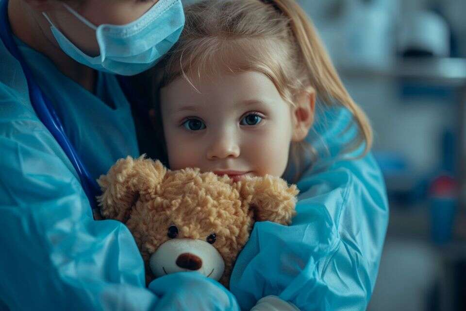 אוויר צח עשוי לעזור. ילדה חולה , FREEPIK /AI