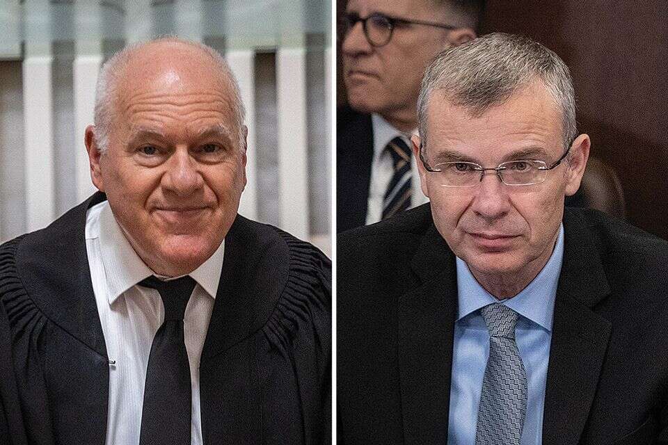 השר לוין ומ"מ נשיא העליון פוגלמן , חיים גולדברג/פלאש 90, אורן בן חקון