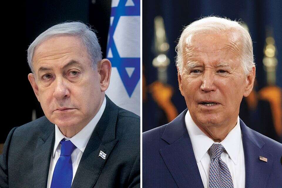 ביידן ונתניהו , אי.פי, מרים אלסטר/פלאש 90