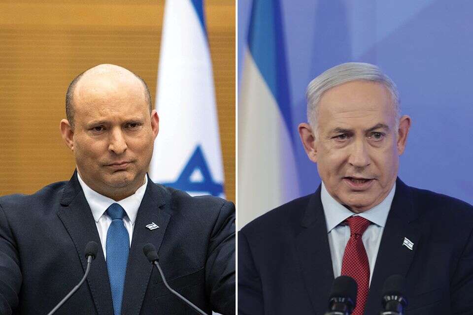 נתניהו, בנט (ארכיון) , נמרוד גליקמן, אורן בן חקון