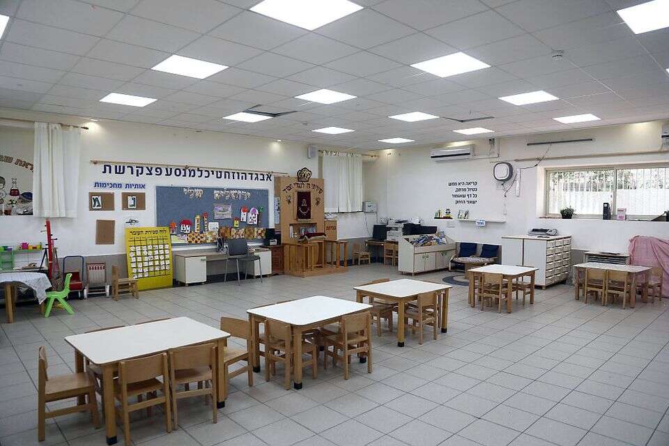 הגנים יישארו ריקים? גן ילדים ריק בתל אביב (ארכיון, אין קשר לכתבה) , גדעון מרקוביץ