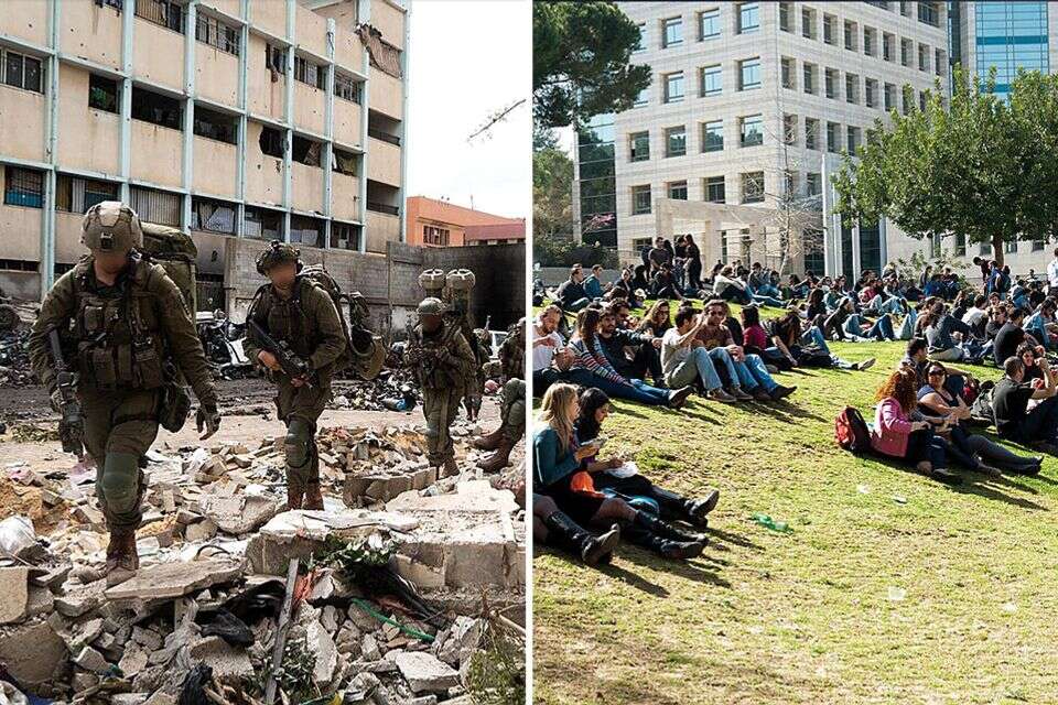 לוחמי צה"ל בעזה/סטודנטים בטכניון (אילוסטרציה) , רמי שלוש, דוברות הטכניון / דובר צה"ל