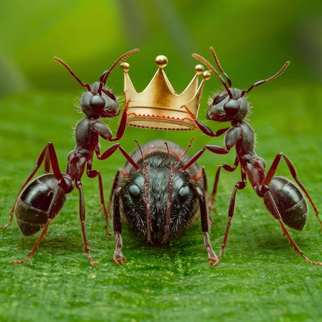 מלכות לא נולדות כאלו – לפחות לא בקרב נמלים ודבורים
