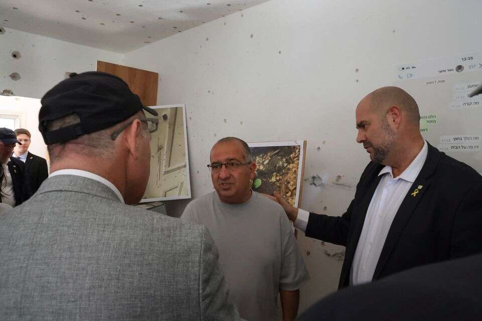 נשיא הפרלמנט האוסטרי וולפגנג סובוטקה עם שמעון אלקבץ ויו"ר הכנסת אמיר אוחנה , דני שם טוב, דוברות הכנסת