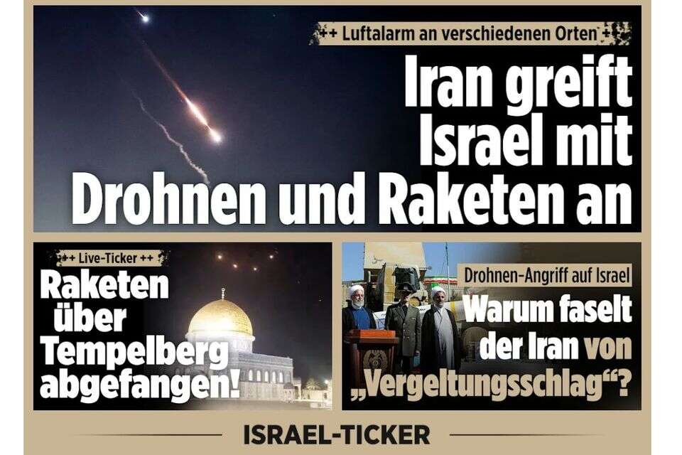 הכותרת ב"בילד" הגרמני , צילום מסך