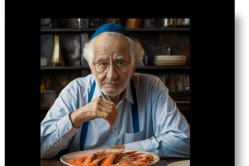 אם הוא מתחיל לאכול חסילונים פתאום, ייתכן שזה סימן מקדים של אלצהיימר , מערכת feedy באמצעות הבינה המלאכותית ideogram