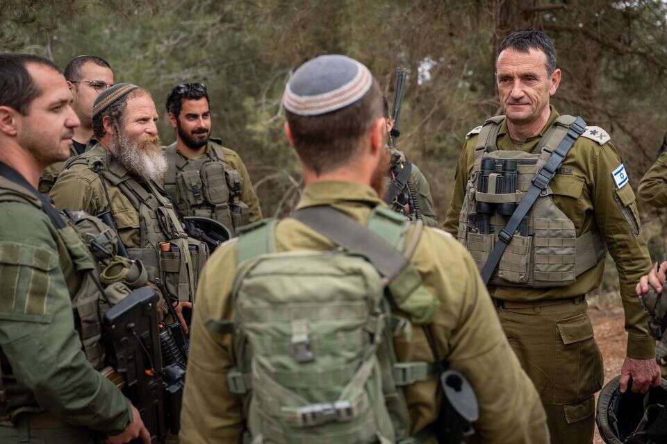 הרמטכ"ל הרצי הלוי בסיור והערכת מצב בגבול לבנון , דובר צה"ל
