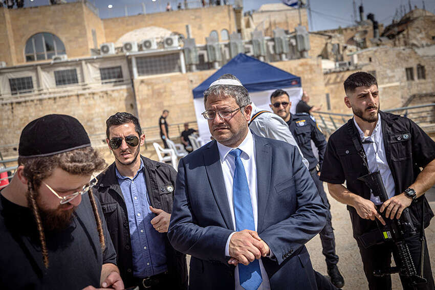 השר בן גביר בברכת כהנים (ארכיון) , חיים גולדברג/פלאש 90