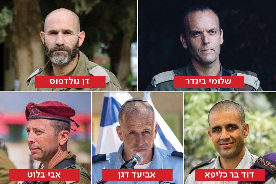 גלנט והלוי סיכמו על מינוי 5 אלופים , דובר צה"ל