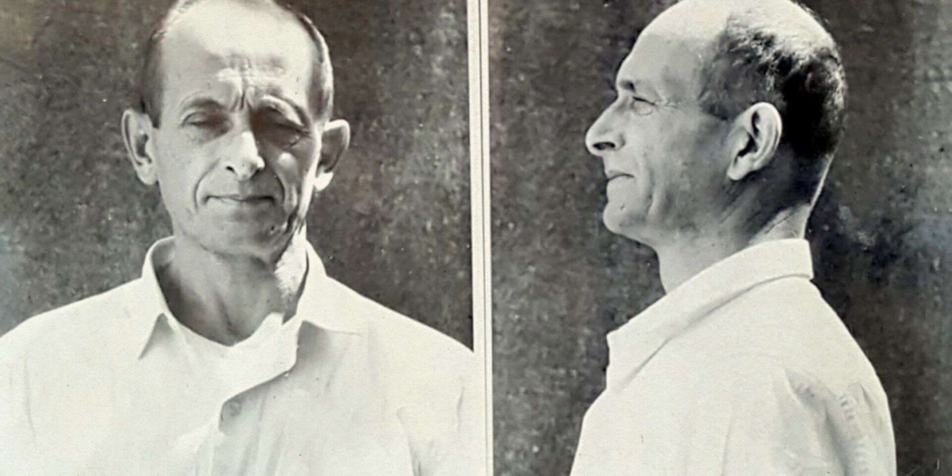 אייכמן בצילום מתוך תיק החקירה , .