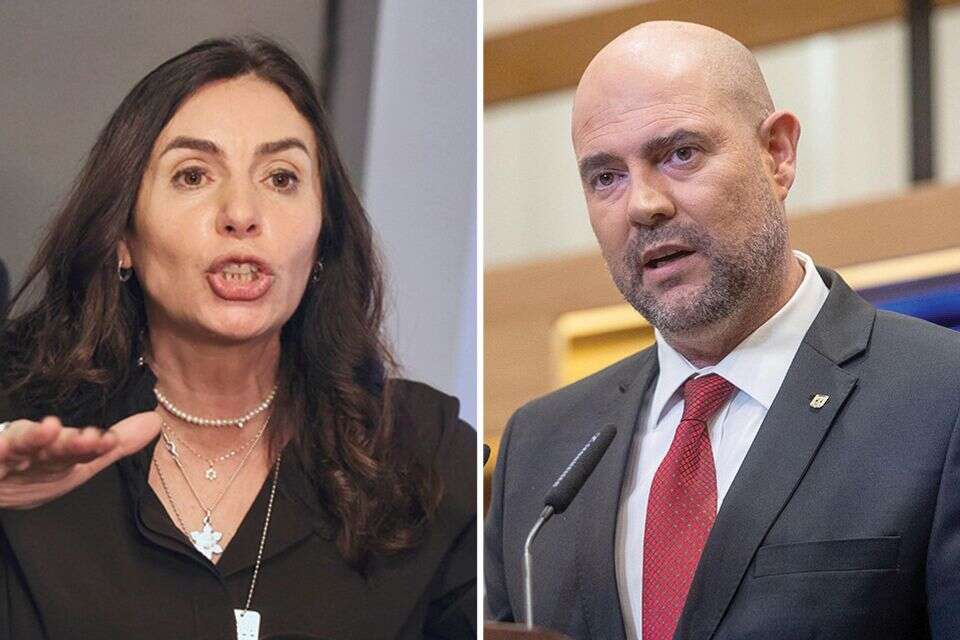 השרה מירי רגב ויו"ר הכנסת אמיר אוחנה , אורן בן חקון יהושע יוסף