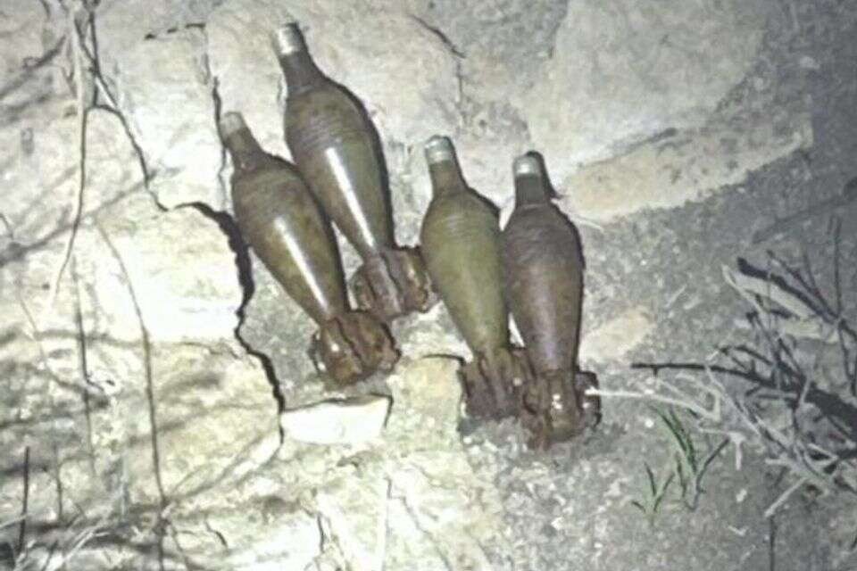 פצצות המרגמה שנתפסו , דוברות המשטרה