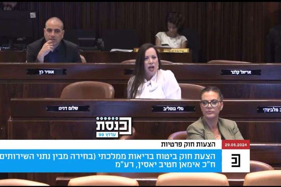 טלי גוטליב: "נמשיך להפריע לך, תומכת טרור" , צילום מסך מתוך ערוץ הכנסת