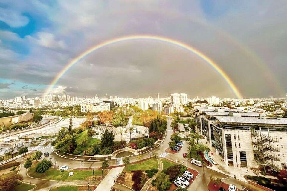 מבט מלמעלה על קמפוס בר-אילן , אלון קורנגרין