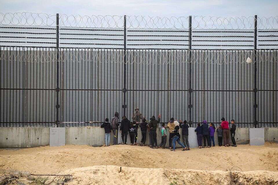 עזתים בגבול עזה-מצרים , Getty Images