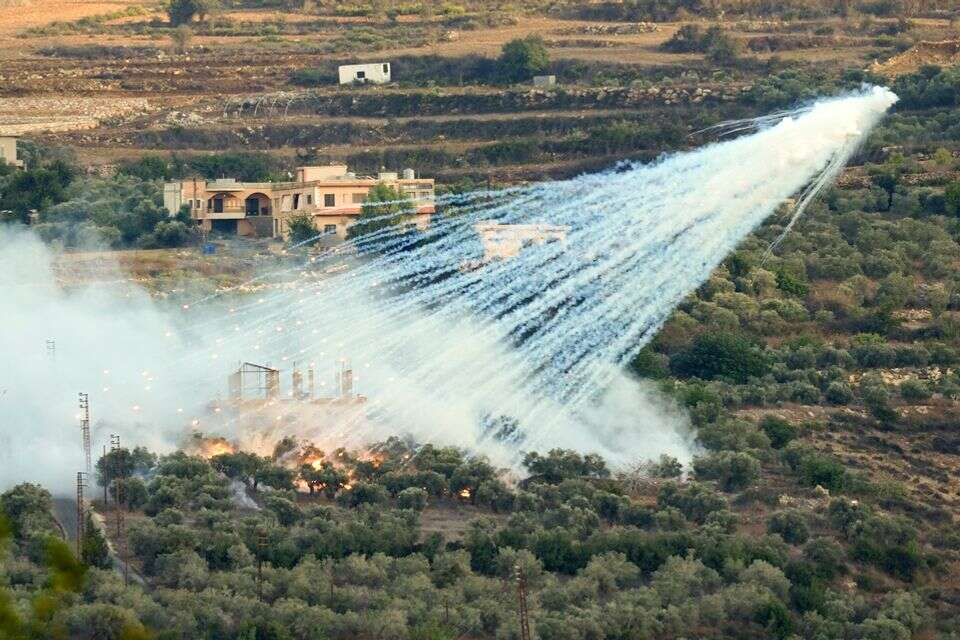 הפצצות של חיל האוויר בשטח לבנון (ארכיון) , רויטרס