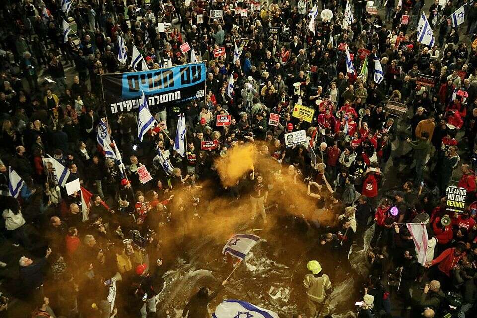 אלימות בין שוטרים למוחים בתל אביב (ארכיון) , גדעון מרקוביץ'