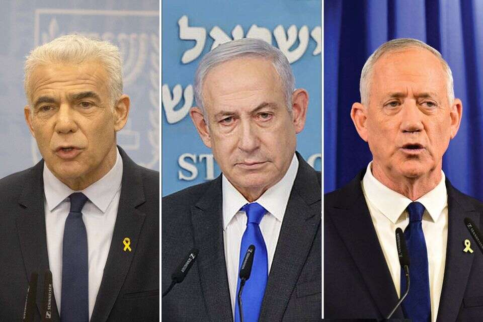 גנץ, נתניהו ולפיד , אורן בן חקון, יוסי זליגר, מרק ישראל סלם